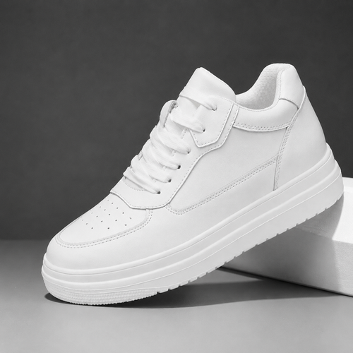 ZAPATOS CON TACÓN BLANCOS CLÁSICOS UNISEX