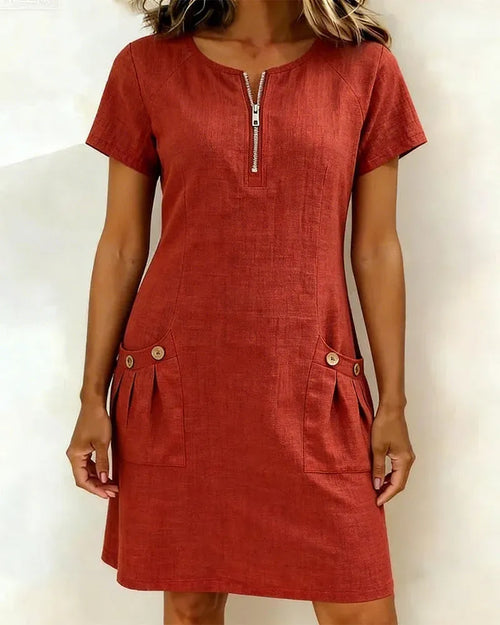 Lunavaje® | Vestido de algodón con cremallera