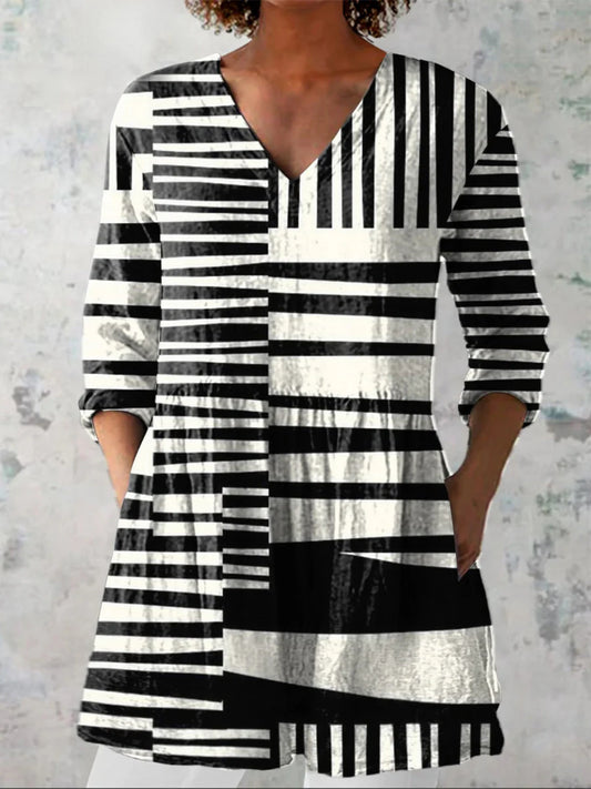 Sofía | Blusa larga con escote en V