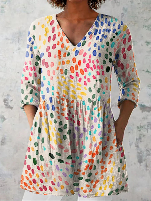 Paula | Blusa larga con escote en V