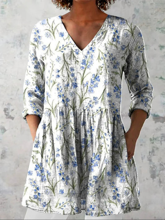 Hannah | Blusa larga con escote en V