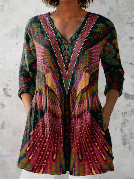 Mar | Blusa larga con escote en V