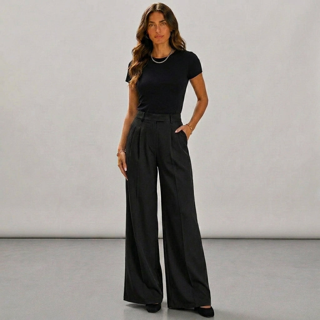 Pantalones Palazzo de pierna ancha
