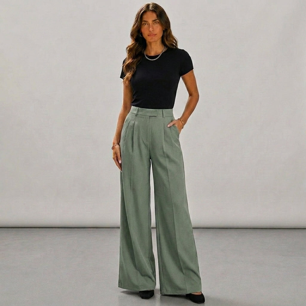 Pantalones Palazzo de pierna ancha