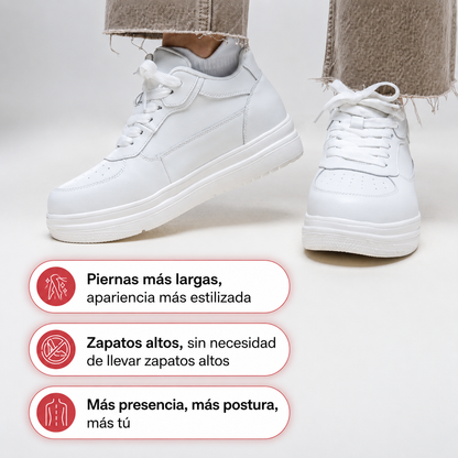 ZAPATOS CON TACÓN BLANCOS CLÁSICOS UNISEX