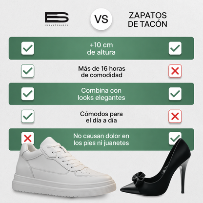 ZAPATOS CON TACÓN BLANCOS CLÁSICOS UNISEX