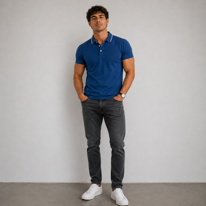 Polo cómodo y transpirable informal de verano