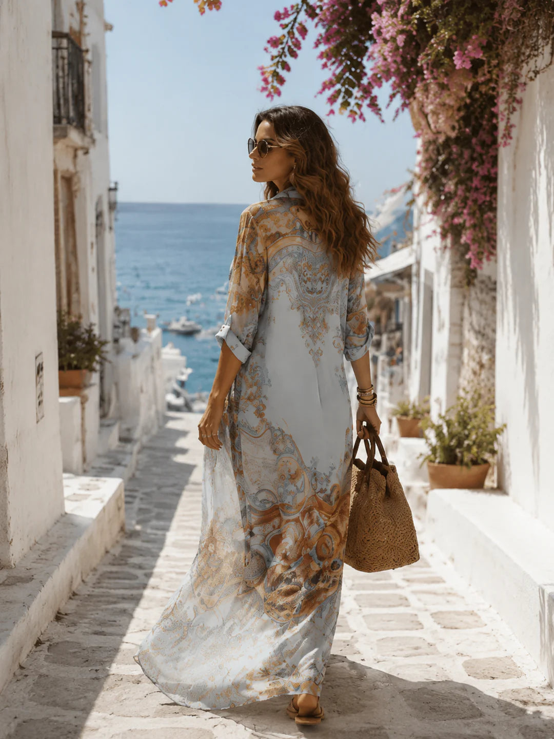 VESTIDO MAXI FLORAL ELEGANTE