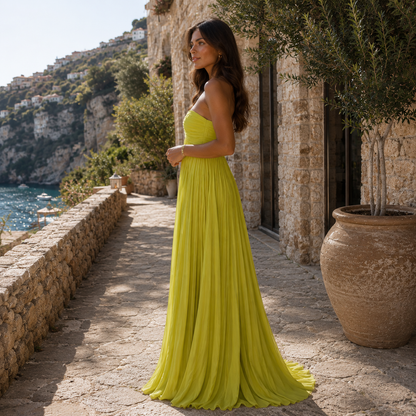 Vestido Julia™ | Elegancia Mediterránea que Ilumina tu Presencia