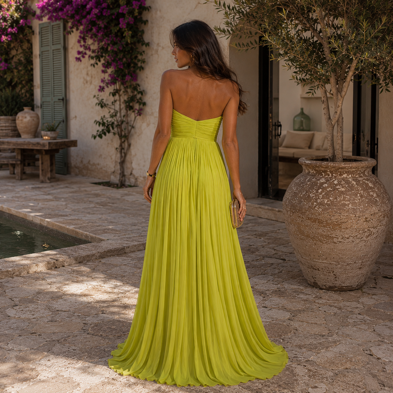 Vestido Julia™ -  Elegancia Mediterránea que Ilumina tu Presencia