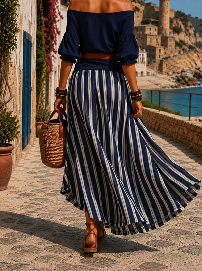 Martina | Conjunto a Rayas Marineras
