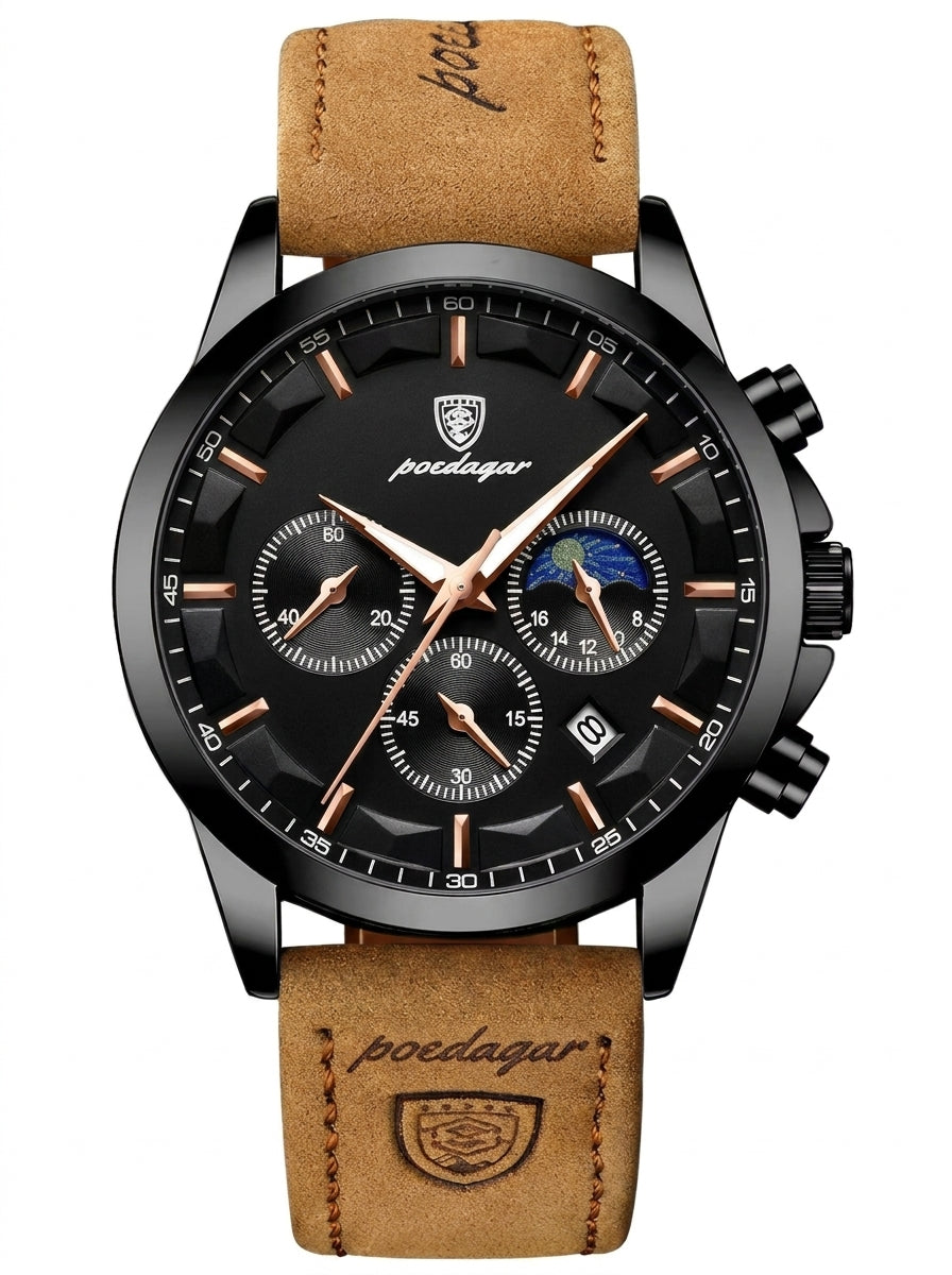 RELOJ DE HOMBRE BENYAR ELEGANTE Y CON CORREA DE CUERO.