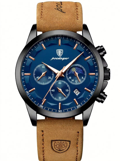 RELOJ DE HOMBRE BENYAR ELEGANTE Y CON CORREA DE CUERO.