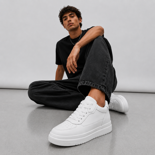ZAPATOS CON TACÓN BLANCOS CLÁSICOS UNISEX