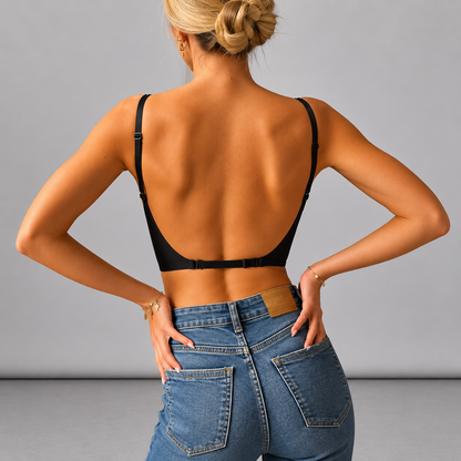 Sujetador sin tirantes, invisible, con efecto push-up y multiposición