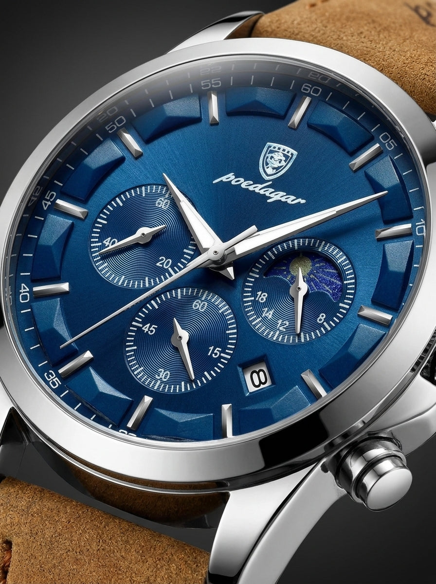 RELOJ DE HOMBRE BENYAR ELEGANTE Y CON CORREA DE CUERO.