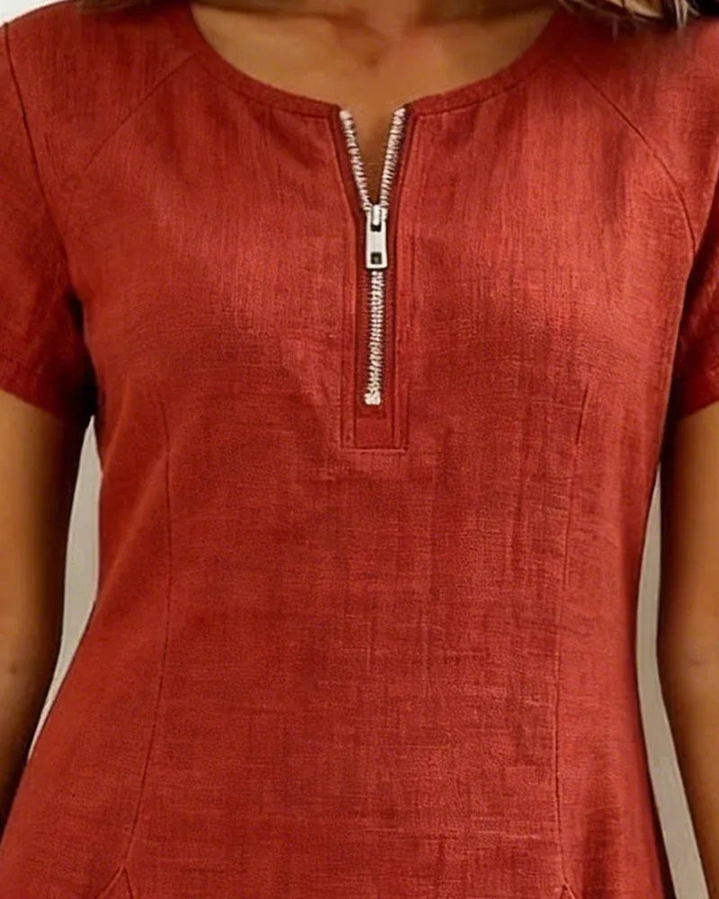 Lunavaje® | Vestido de algodón con cremallera