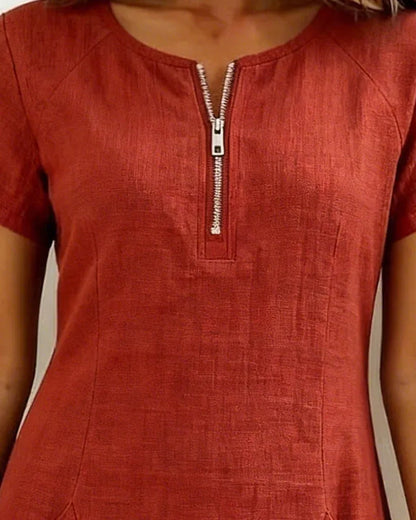 Lunavaje® | Vestido de algodón con cremallera