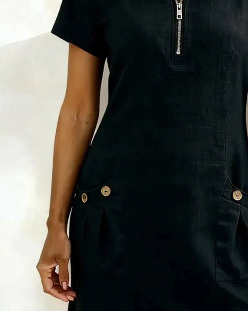 Lunavaje® | Vestido de algodón con cremallera
