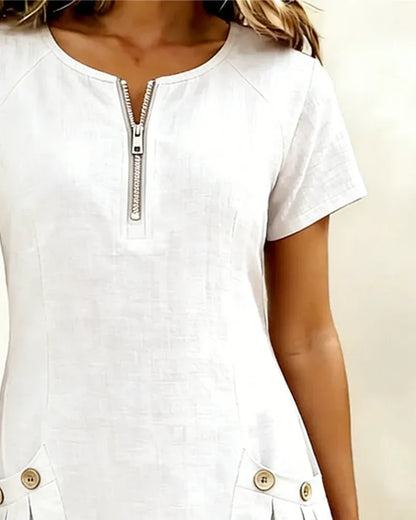 Lunavaje® | Vestido de algodón con cremallera