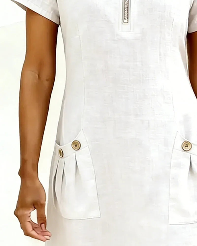 Lunavaje® | Vestido de algodón con cremallera