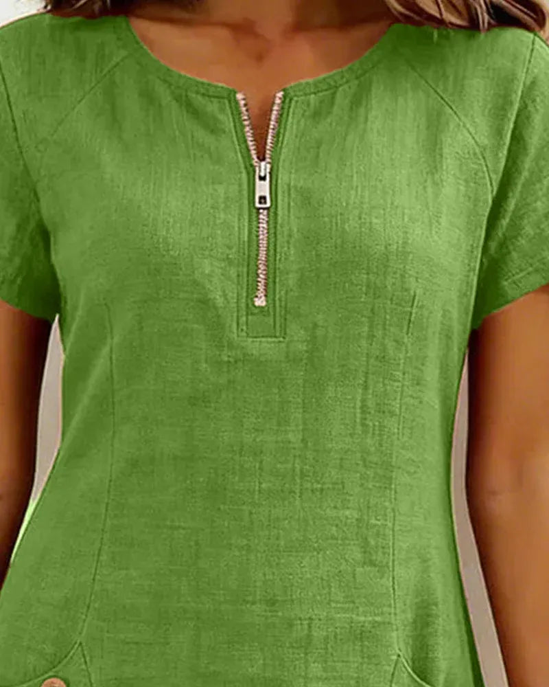 Lunavaje® | Vestido de algodón con cremallera