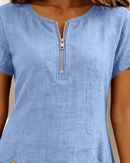 Lunavaje® | Vestido de algodón con cremallera