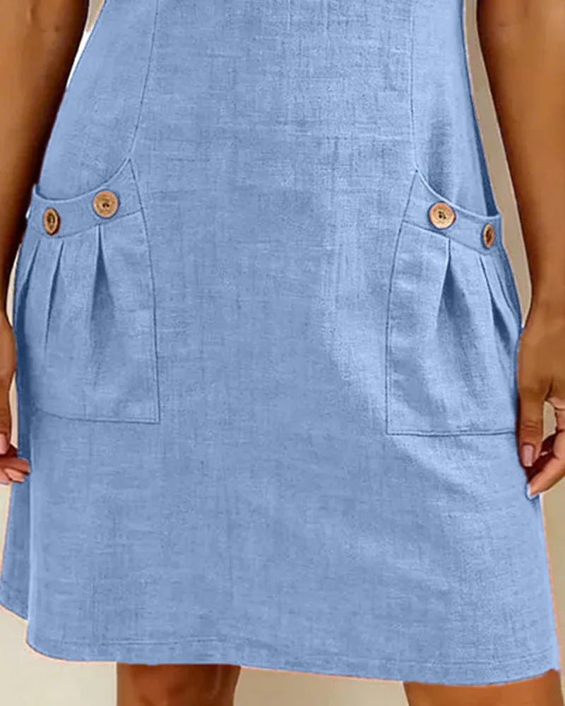 Lunavaje® | Vestido de algodón con cremallera