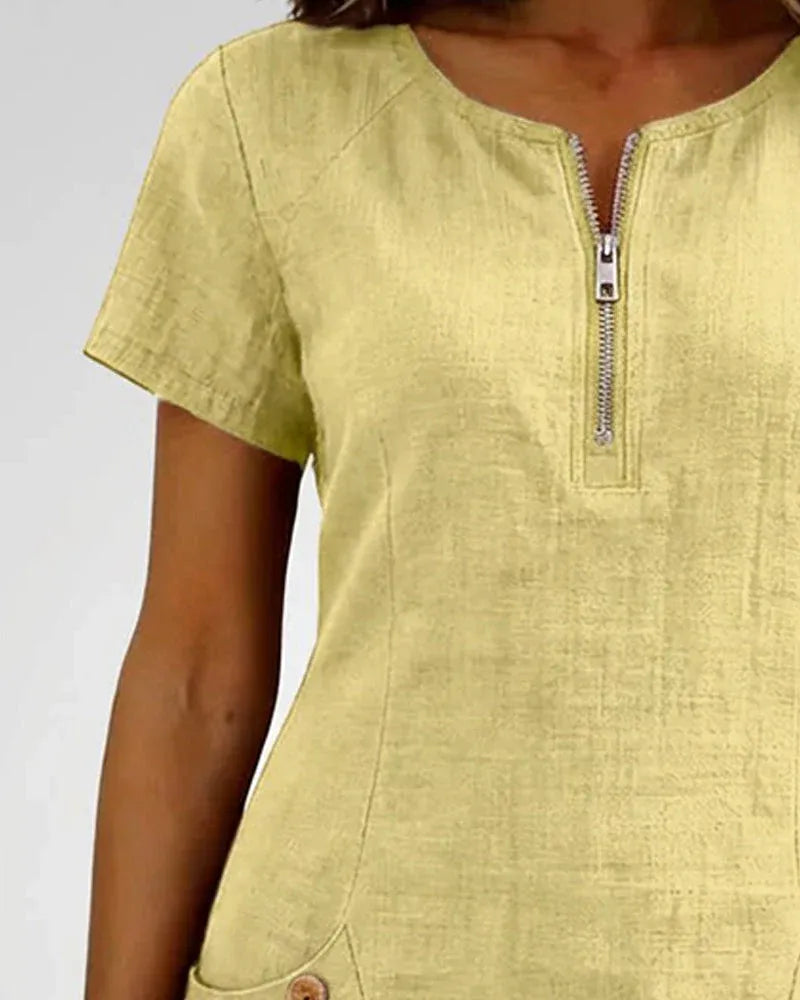 Lunavaje® | Vestido de algodón con cremallera