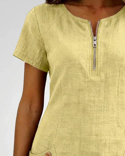 Lunavaje® | Vestido de algodón con cremallera