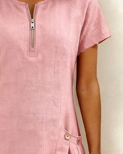 Lunavaje® | Vestido de algodón con cremallera