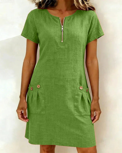 Lunavaje® | Vestido de algodón con cremallera